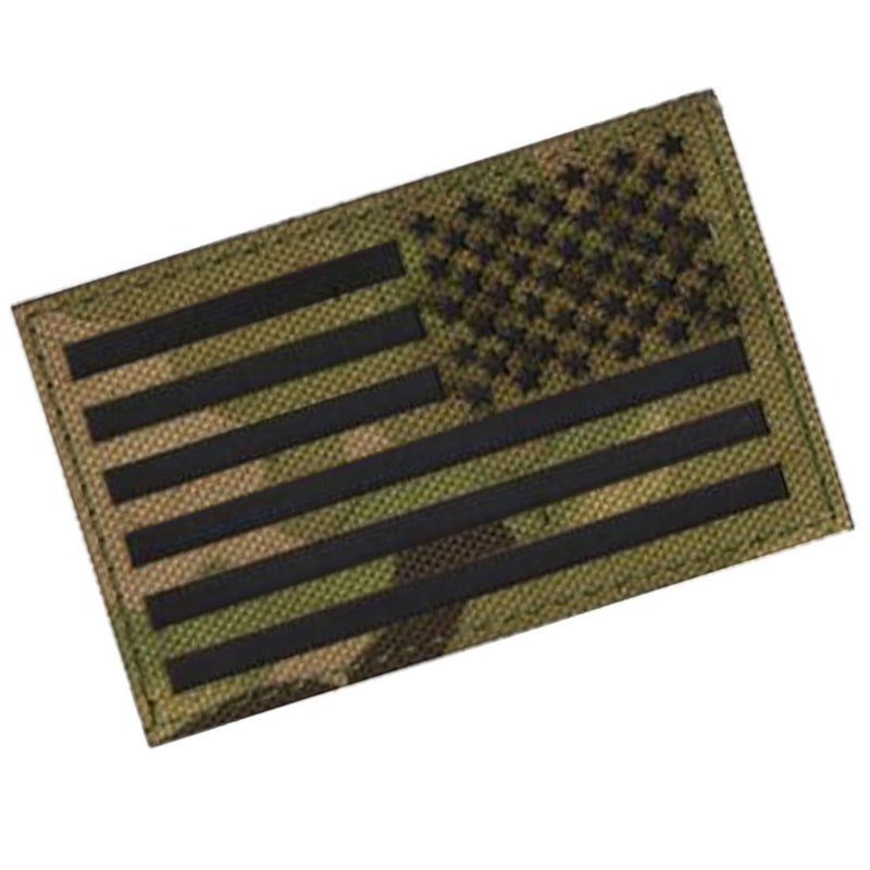 ODSP Reflective US USA American Flag Patch, Infrared Reflectivity Tactica Patches with Hook and Loop Fastener Backingm 3.15 x 1.97 inch, Bundle of 2 Pieces - Image 5